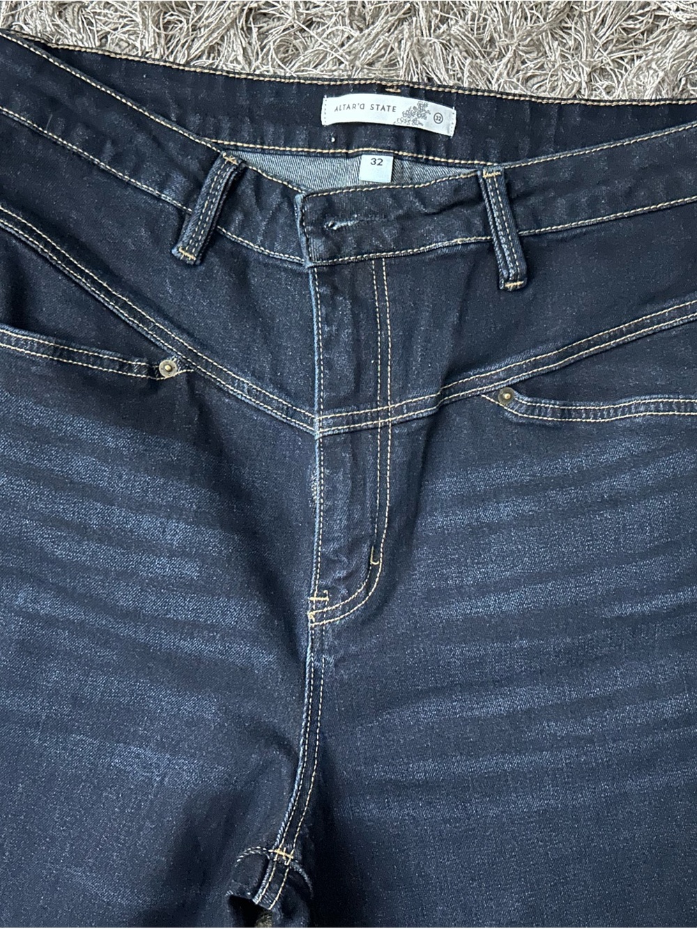 Altar'd State dark blue denim jeans - Picture 3 of 4